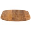 vidaXL Table Top 110x50x3.8 cm Oval Solid Wood Mango