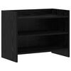 vidaXL TV Cabinet 60 x 33 x 47 cm Black Oak Engineered Wood