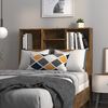 vidaXL Headboard Cabinet Smoked Oak 100x19x103.5 cm