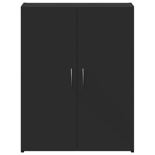 vidaXL File Cabinet Black 60x32x77.5 cm Engineered Wood