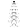 vidaXL Metal Christmas Tree for Decoration Black 180 cm