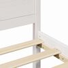 vidaXL Bed Frame with Headboard White 150 x 200 cm Solid Pine Wood