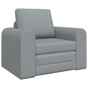 vidaXL Folding Sofa Bed Light Grey 98 x 71 x 83 cm Fabric