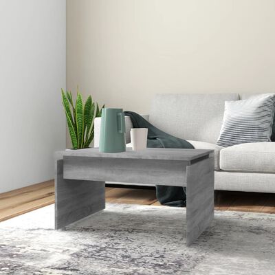 vidaXL Coffee Table Grey Sonoma 68x50x38 cm Engineered Wood