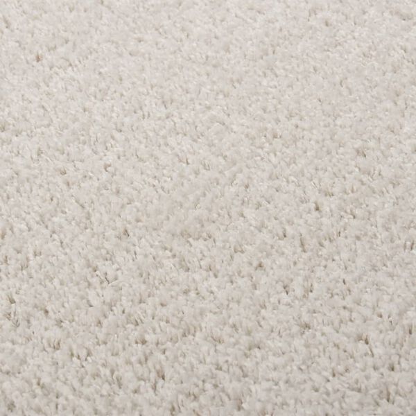 vidaXL Shaggy Rug High Pile Cream 160x230 cm