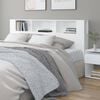 vidaXL Headboard Cabinet White 200x18.5x104.5 cm