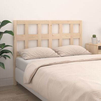 vidaXL Bed Headboard 145.5x4x100 cm Solid Wood Pine