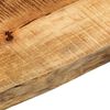 vidaXL Table Top 140x30x3.8 cm Live Edge Solid Wood Rough Mango
