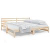 vidaXL Pull-out Day Bed without Mattress 2x(80x200)cm