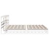 vidaXL Bed Frame without Mattress White 180x200 cm Super King Solid Wood Pine