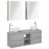 vidaXL Bathroom Cabinet Set 5 pcs Grey Sonoma Engineered Wood