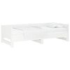 vidaXL Pull-out Day Bed without Mattress White 2x(80x200) cm