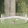 vidaXL Free Range Animal Enclosure 12-Panel 54x60 cm Galvanised Iron