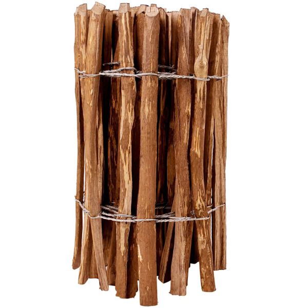 vidaXL Picket Fence Hazel Wood 60x500 cm