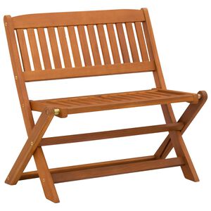 vidaXL Children Bench Brown 61 x 38 x 57 cm Solid Eucalyptus Wood