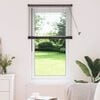 vidaXL Window Blind with Curtains Manual Black Aluminium