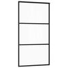 vidaXL Sliding Door with Hardware Set 102x205 cm ESG Glass&Aluminium