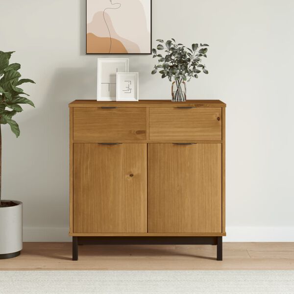 vidaXL Sideboard FLAM 80x40x80 cm Solid Wood Pine