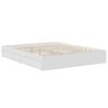 vidaXL Storage Bed with Headboard White 160 x 200 cm Engineered Wood