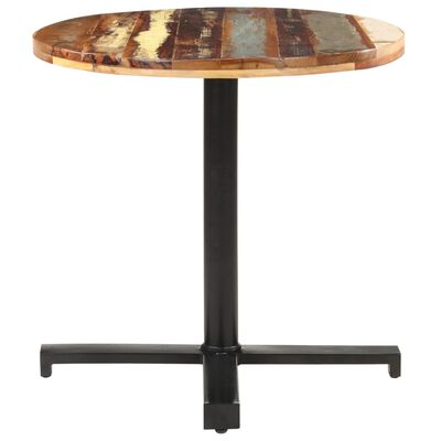 vidaXL Bistro Table Round Ø70x75 cm Solid Reclaimed Wood