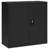 vidaXL File Cabinet Black 90x40x130 cm Steel