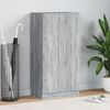 vidaXL Shoe Cabinet Grey Sonoma 55x35x108 cm Engineered Wood