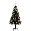 vidaXL Christmas Tree with 150 LEDs with Stand Black 150 cm PVC