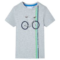 Kids' T-shirt with Short Sleeves Grey 92