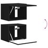 vidaXL TV Wall Cabinet Set Wall-mounted 6 pcs Black