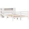 vidaXL Bookcase Bed without Mattress White 140x200 cm Solid Wood Pine