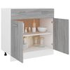 vidaXL Drawer Bottom Cabinet Lyon Grey Sonoma 80x46x81.5 cm Engineered Wood