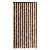 vidaXL Fly Curtain Beige and Light Brown 100x200 cm Chenille