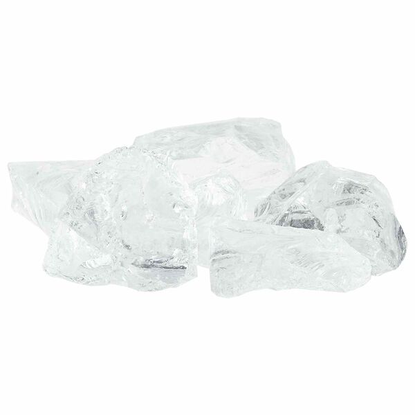 vidaXL Garden Stones White 12 cm Glass