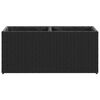 vidaXL Garden Planters with 2 Pots 2 pcs Black 72x30x32 cm Poly Rattan