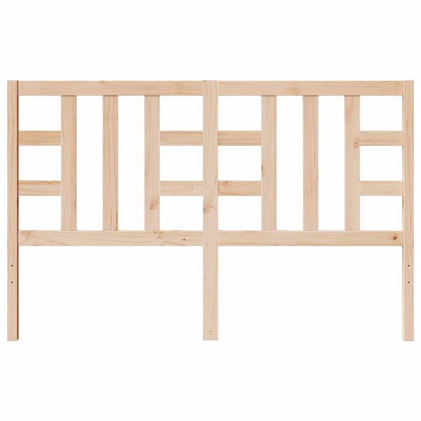 vidaXL Bed Headboard 146x4x100 cm Solid Wood Pine
