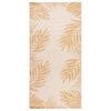 vidaXL Outdoor Flatweave Rug 100x200 cm Leaf Pattern