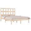 vidaXL Bed Frame without Mattress 120x190 cm Small Double Solid Wood Pine