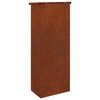 vidaXL Parcel Drop Box Rusty 44.5 x 29 x 110.5 cm Weathering Steel