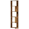 vidaXL Corner Bookcase 5-Tier Old Wood 50x50x179 cm Engineered Wood