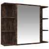 vidaXL 3 Piece Bathroom Cabinet Set Smoked Oak Engineered Wood