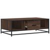 vidaXL Coffee Table Brown Oak 100x57x35 cm Engineered Wood and Metal