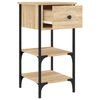 vidaXL Bedside Cabinets 2 pcs Sonoma Oak 34x36x70 cm Engineered Wood