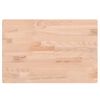 vidaXL Table Top 60x40x1.5 cm Rectangular Solid Wood Beech