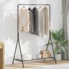 vidaXL Clothes Rack with Shelf Black 100 x 56 x 154 cm Steel