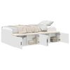 vidaXL Bed Frame with Drawer White 70 x 190 cm Engineered Wood