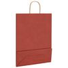 vidaXL Paper Bags 250 pcs with Handles Red 32x12x42 cm