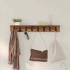 vidaXL Wall-Mounted Coat Rack with Shelf Old wood 80 x 10.5 x 10.5 cm