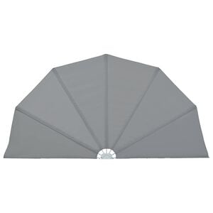 vidaXL Collapsible Terrace Side Awning Grey 160 cm