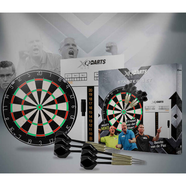 XQmax Darts Dartboard StarterSet Bristle QD7000040