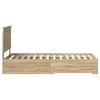 vidaXL Bed Frame with Drawer Sonoma Oak 100 x 200 cm Engineered Wood